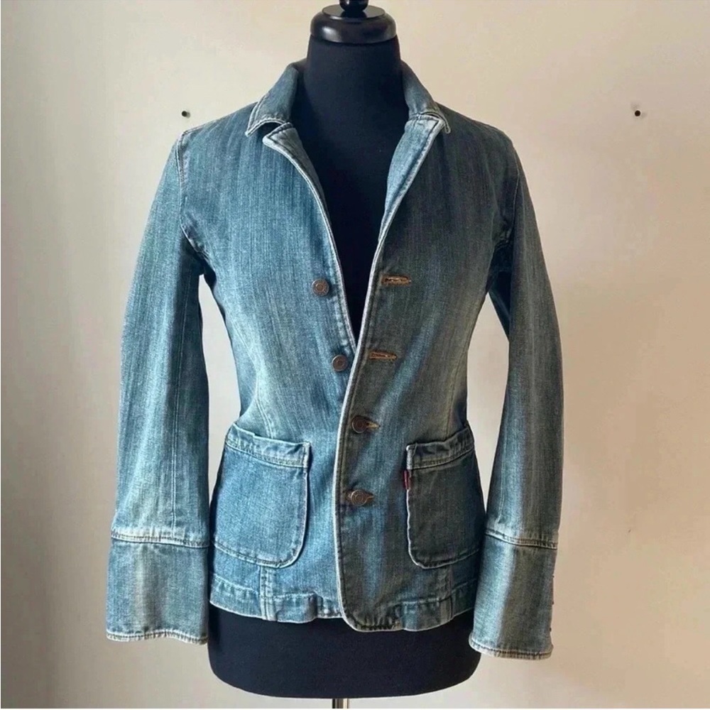 5th Street | Fitted Jean Blazer